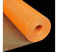 Rollo de malla de fibra de vidrio, La fibra de vidrio rinde la malla for reparación concreta los paneles yeso 50-200m multicolores 0.3-0.5cm(Orange,50mx0.5cm)