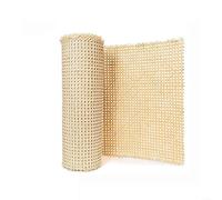 Rollo de malla de ratán para reparación de muebles, material de cincha de bastón tejido natural para restauración de respaldo de asiento de silla, inserciones de puerta de gabinete y proyectos de