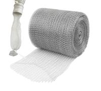 Rollo de malla metálica, tela metálica de 12 cm x 9 m | Rejilla cortable para llenar los agujeros y bloquear los huecos | para árbol frutal canalón agujero control animal invernadero sótano