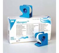 Rollo de microporos en dispensador, 3 m, 5,00 cm x 9,10 m, tiritas autoadhesivas