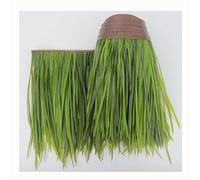 Rollo de paja artificial, azulejos de paja de palma falsa para techos de granja, simulación de paja de plástico ignífugo, 0,5 x 2 m, perfecto para decoración de césped al aire libre