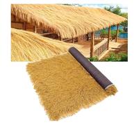 Rollo de Paja Artificial de 1,5 x 1 m - Césped sintético para techos de Bares Tiki, decoración para Fiestas Hawaianas, decoración de Vallas de jardín para Eventos Luau, Piscinas y reuniones