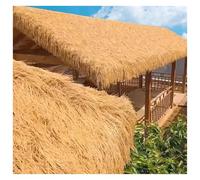 Rollo de paja artificial para decoración al aire libre, cubierta de plástico duradero, ideal para barras Tiki, cenadores y techos de paja