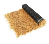 Rollo De Paja Artificial,Techo De Paja Sintética Impermeable,Paja De Césped Falso,Rollo De Palma Artificial Para Jardines,Bares,Techos Y Cabañas(1x12m(39.4x472.4in))