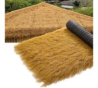 Rollo De Paja Artificial, Techo De Paja, Techo De Paja Estilo Mexicano Mejorado Y Encriptado, Utilizado Para Patio De Cabaña, Piscina, Playa, Fiestas Hawaianas Y Decoración (Size:0.5×20m(1.64×65.6ft))