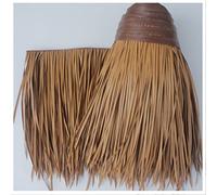 Rollo de Paja Artificial - Teja de Techo de Paja simulada, Paja de plástico fácil de Cortar para decoración de jardín, pabellón, Villa, Bar - Amarillo2, 0,5 x 9 m