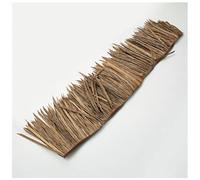 Rollo de Paja Artificial - Teja de Techo de Paja simulada, Paja de plástico marrón fácil de Cortar para decoración de pabellones, Villas, Jardines y Bares (Tamaño: 0,5 x 7 m)