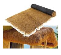 Rollo de Paja Artificial Tiki para Fiestas, Jardines, Patios, techos de palapa, decoración de Bares y escondites para Patos: Alfombra de Paja Artificial para Eventos al Aire Libre.