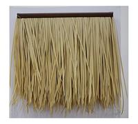 Rollo De Paja De Palma Artificial - 0.5x0.5m/unidad - Pabellón De Madera De Plástico Artificial PE Paja Falsa Decoración De Techo Natural Teja De Paja Peluda (2pcs)(Yellow e,20pcs)