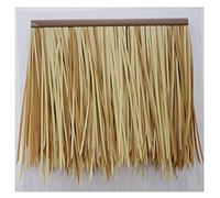 Rollo De Paja De Palma Césped Artificial Simulación De Paja Azulejo PE Material De Techo De Paja De Plástico Granja Casa De Madera Gazebo Decoración(Yellow a,8pcs)