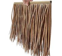 Rollo de paja de palma de alta calidad para decoración de fiestas y bares, jardín, patio y fiestas, paquete de 2 unidades, decoración tropical para vallas, paraguas al aire libre, estética natural