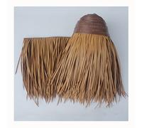 Rollo De Paja De Palma Teja De Paja Artificial Simulación De Teja De Paja De Plástico PE Techo De Paja Casa De Paja Casa De Madera Pabellón Decoración(Yellow b,0.5x6m/1.64X19.7ft)