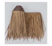 Rollo De Paja Para Cubierta De Techo De Patio, Teja De Paja De Palma Decorativa Artificial, Teja Enrollable Plam Runner, Jardín De Barra De Techo Tiki Hut(Yellow f,0.5x2m/1.64X6.56ft)