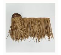 Rollo De Paja Para Cubierta De Techo De Patio, Teja De Paja De Palma Decorativa Artificial, Teja Enrollable Plam Runner, Jardín De Barra De Techo Tiki Hut(Yellow d,0.5x6m/1.64X19.7ft)