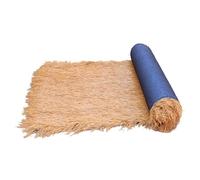 Rollo de paja sintética para techos, paja de césped artificial, decoraciones tropicales mexicanas para bares, cabañas, terrazas, jardines, vallas (tamaño: 1 m x 10 m, color: amarillo)