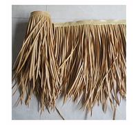 Rollo De Paja Tiki Sintético Corredor De Paja De Palma Mexicana A Prueba De Agua Así Que Tenga 10 Años De Vida Útil, Techo De Paja Para Tiki Bar(Yellow e,0.5x20m/1.64X65.6ft)