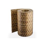 Rollo de paneles de ocultación de ratán 255 x 19 cm para dobles cercas metálicas, RD08- Stroh