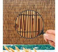 Rollo de pantalla de privacidad de bambú para balcón, 101 x 700 cm, natural, ecológico, protección contra el viento y jardín al aire libre, ideal para crear un espacio sereno