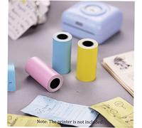 Rollo de papel adhesivo de color Papel térmico directo con autoadhesivo 57 * 30 mm para impresora térmica de bolsillo Mini impresora fotográfica PAPERANG P1/P2, 3 rollos (3 rollos)