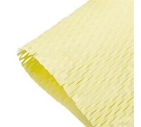 Rollo de papel alveolar Rollo de papel kraft acolchado con diseño panal (10 unidades), material for envolver regalos y embalaje, protector a prueba golpes(08-qianhuang-10pcs)