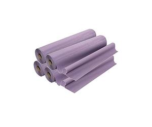 Rollo de Papel Camilla De Color 1 Capa 1,5 kilos 70mts aprox Kavak Cosmetics (MORADO, X4 UNIDADES)