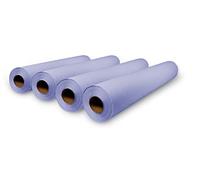 Rollo de Papel Camilla de Color 1 Capa - 59cm ancho, ±70 metros de longitud, Sin Precorte, Papel Camilla Masaje y Estetica (4, VIOLETA)