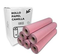 Rollo de Papel Camilla Rosa | Caja de 6 Unidades | Papel para Centros de Estética 60M x 60cm