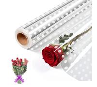 Rollo de Papel Celofán,40CMx 30M Papel Celofán Transparente 2.2Mil Rollo de Papel Celofán Transparente Papel Celofan para Flores Ramo Cesta Regalo Artesanía