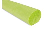 Rollo de papel crepé 50 cm x 2,5 m de alta calidad, papel craft italiano Lime (Shade 558)