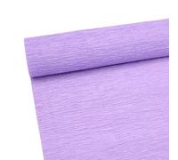 Rollo de papel crepé de alta calidad de 70 g para hacer flores, hojas de papel crepé blanco, verde, rosa, 10 pulgadas de ancho, 8 pies de longitud (lila)