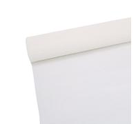 Rollo de papel crepé de alta calidad de 70 g para hacer flores, hojas de papel crepé blanco, verde y rosa, 10 pulgadas de ancho, 8 pies de longitud (blanco)