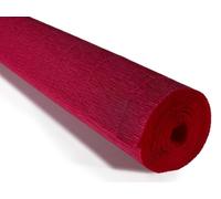 Rollo de papel crepé italiano de alta calidad, pesado, 140 gramos (más de 40 colores) (rojo carmín (986))