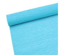 Rollo de papel crepé prémium de 70 g para hacer flores, hojas de papel crepé blanco, verde, rosa, 10 pulgadas de ancho, 8 pies de longitud (azul)