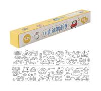 Rollo de papel de dibujo para niños, rollo de papel para colorear, papel de relleno para colorear para niños, suministros de dibujo y arte