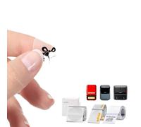 Rollo de Papel de Etiqueta Transparente B21, Nombre Claro, código de Barras Autoadhesivo Impermeable, Compatible con Impresora de Etiquetas B1 B3S, 30mm, 50mm(40x30mm-230pcs)