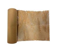 Rollo de papel de nido de abeja Florero de taza frágil Obra de arte Acolchado Material de embalaje Rollo de papel kraft Envoltura de flores for envíos, mudanzas, artículos rompibles(W 50cm L30 meters)