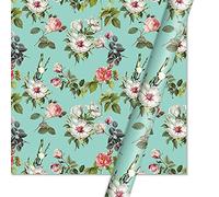Rollo de Papel de Regalo 10 unids Flor Estampado Papeles Regalo Envoltura Papeles Regalo Envoltura envasado Papeles Nuevo año cumpleaños Boda Caja de Regalo Papeles (Color : Green)