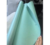 Rollo de papel de regalo color verde azulado, reversible, doble cara, brillante, color verde azulado sólido, brillo perlado, mini rollo, 43 x 1000 cm, para bodas, día de San Valentín, cumpleaños