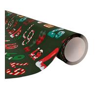 Rollo de papel de regalo de Navidad, edición 67, divertido papel de regalo para embalaje festivo Secret Santa