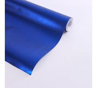 Rollo de papel de regalo metálico de 43 x 1000 cm, color sólido, mate, para manualidades, regalos para Navidad, boda, cumpleaños, fiesta de vacaciones (azul marino)