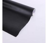 Rollo de papel de regalo metálico de 43 x 1000 cm, papel de regalo mate de color sólido para manualidades, regalos para Navidad, boda, cumpleaños, fiesta de vacaciones (negro)