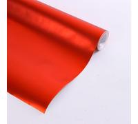 Rollo de papel de regalo metálico de 43 x 1000 cm, papel de regalo mate de color sólido para manualidades, regalos para Navidad, boda, cumpleaños, fiesta de vacaciones (rojo)