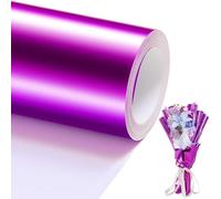 Rollo de papel de regalo metálico rojo rosa - Rollo de papel de regalo metálico de 17 pulgadas x 49 pies para envolver regalos, papel de color sólido para Navidad, cumpleaños, boda, baby shower,