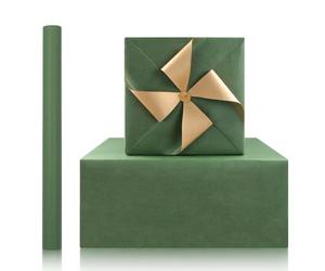 Rollo de papel de regalo verde oscuro, papel kraft verde oliva profundo sólido, 1 mini rollo de 43 x 300 cm, papel de regalo verde mate para bodas, Navidad, cumpleaños, fiesta de camuflaje militar
