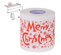 Rollo de papel higiénico de Navidad | Papel higiénico de papel | papel higiénico de día festivo | Papel higiénico novedoso altamente coleccionable, broma para rellenar calcetines d