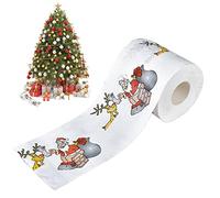 Rollo de papel higiénico de Navidad - Papel higiénico de vacaciones de, papel higiénico de fantasía | Papel higiénico novedad altamente coleccionable 24 m, regalo divertido para medias de