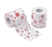Rollo de papel higiénico navideño,Papel higiénico navideño | Servilletas con estampado de renos navideños,Servilletas de papel con diseño navideño, servilleta de papel con tema navideño para suministr