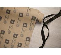 Rollo de papel kraft marrón personalizado para regalo, relleno de paquetes, paquete de marca, arte, tu logotipo, código qr promoción, publicidad, 90 g/m²