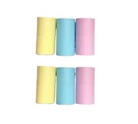 Rollo de papel para impresora fotográfica, Rollos de papel térmico de 58 mm y 57 x 25 mm for recibos, pegatinas blancas y multicolores, varios paquetes.(6 Rolls Color)