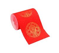 Rollo de papel rojo Xuan para parejas de festivales de primavera, diseños clásicos, papel de arroz grueso, recuerdo de Año Nuevo, para parejas Xuan medio maduras para fiesta de Año Nuevo chino